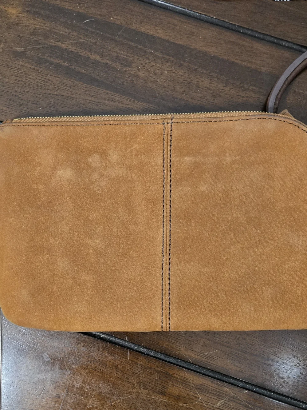 HOBO International Sable Wristlet Pebbled Brown Leather Clutch Cowgirl Western